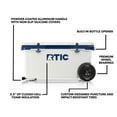 thumbnail image 3 of RTIC 72 QT Wheeled Hard-Sided Ice Chest Cooler, Ultra-Light, Fits 96 Cans, Cool Grey & Navy, 3 of 8