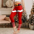 thumbnail image 2 of TTUHYWXI Women's Funny Printed Ugly Christmas Leggings Soft Stretchy Holiday Tights (Watermelon Red, XXL), 2 of 7