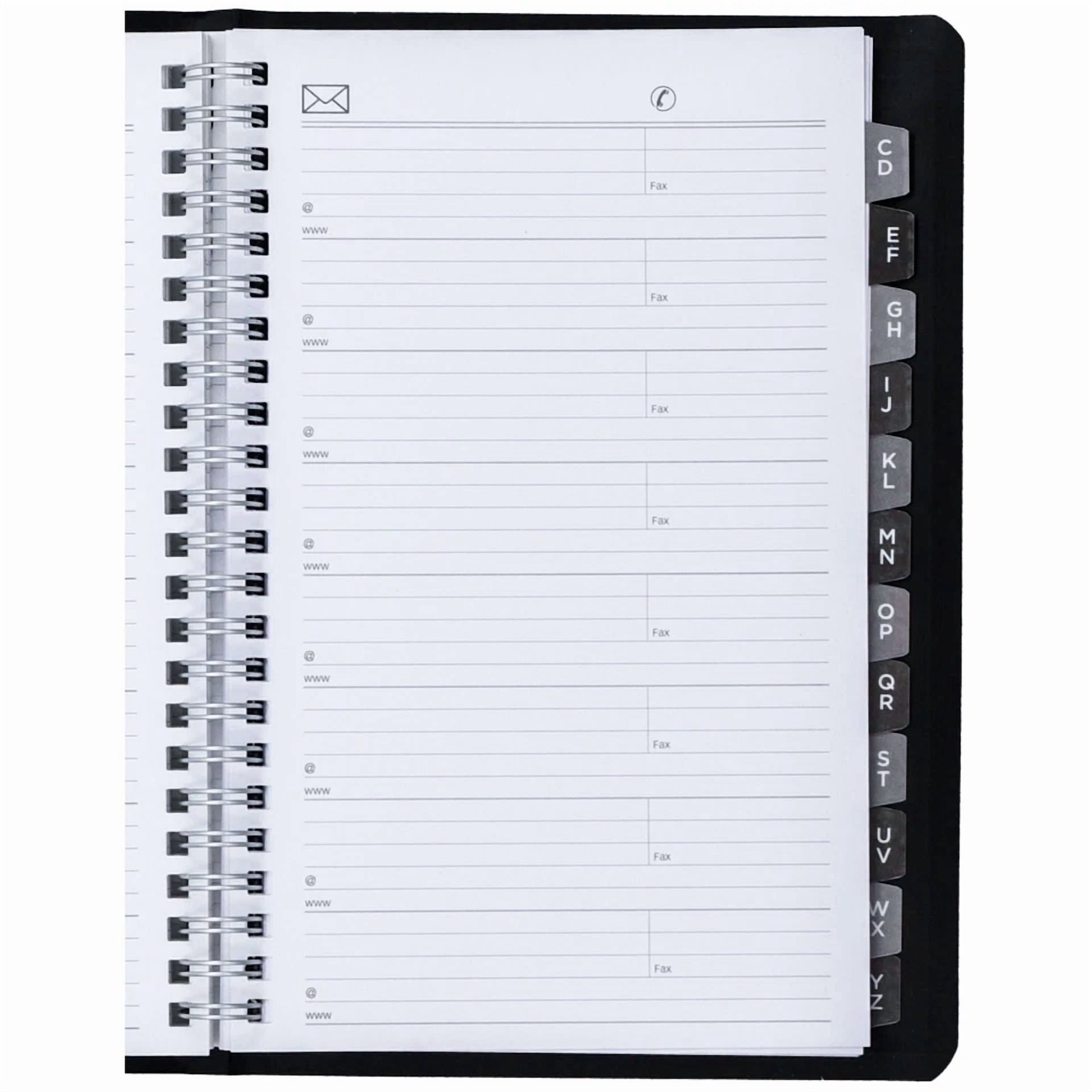2026 Brownline Cb100.Blk Weekly Planner With Telephone Address Section, 8 X 5"