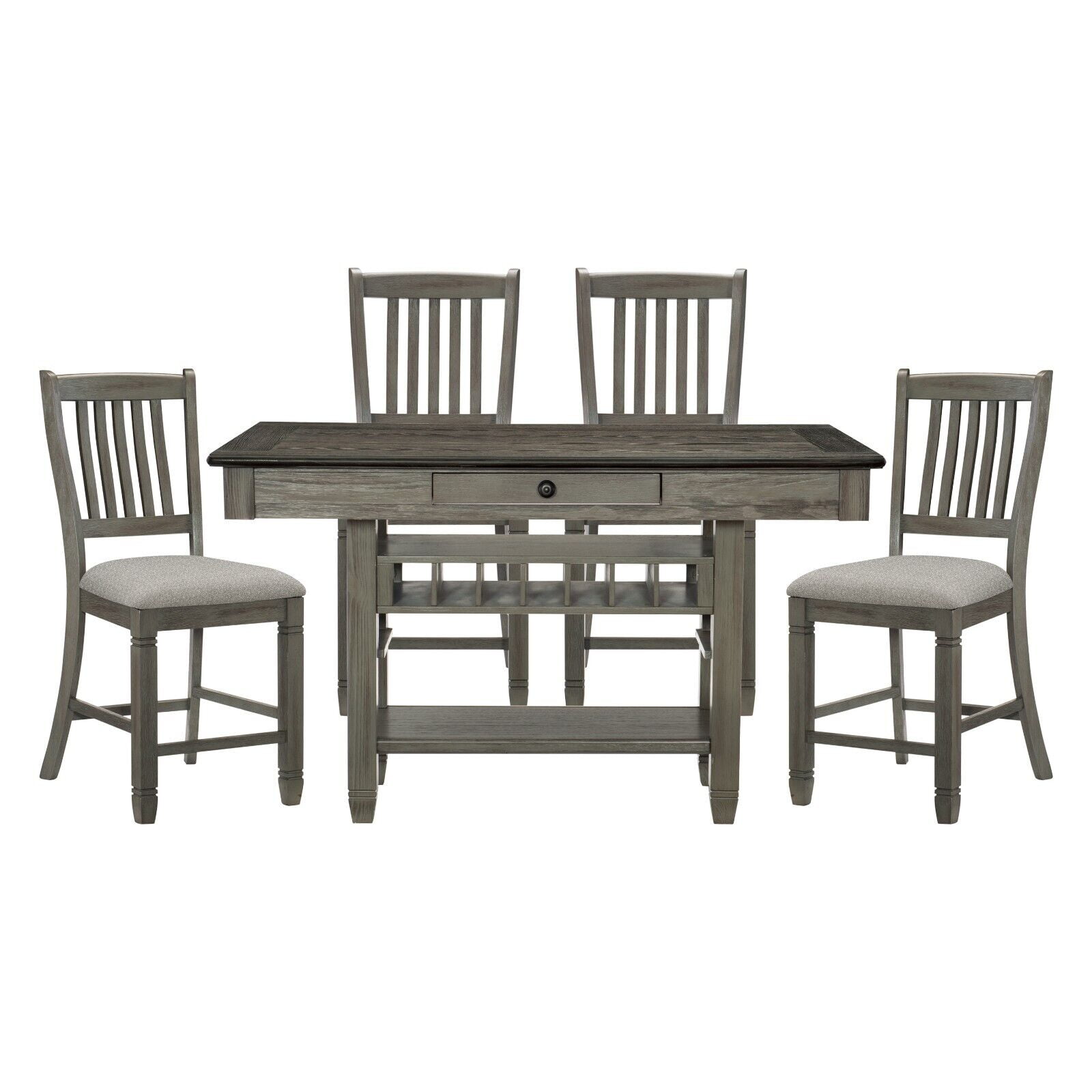 counter height dining table and chairs set