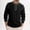 Black, variant on Dovford Men's Henley Shirt Long Sleeve Thermal Underwear Henley Top Casual Slim Fit Lightweight 3 Button T Shirts