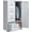 White, variant on Metal Storage Vertical Filing Cabinet with Lock, Steel File Locker with 4 Drawers and 1 door for School, Living Room, Bedroom, Office (Black)