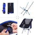 thumbnail image 2 of Moon Lence Lightweight Folding Camping Chairs with Carrying Bag Ultralight Hunting Chair for Outdoor Camping, Blue, 2 of 10