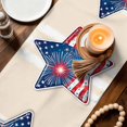 thumbnail image 3 of Patriotic USA Flag Table Runner 90 Inches, Independence Day Firework Cream Striped Bed Runner Dresser Scarves Tabletop for Indoor Outdoor Parties/Ceremony/Banquet, 13" x 90", 3 of 9