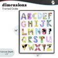 thumbnail image 4 of Stupell Industries Contemporary Alphabet Shapes with Animals Black Framed Giclee Art, 11 x 14, by Carla Daly, 4 of 8