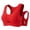 Red, variant on Womens Athletic Bra Medium Support, Seamless Racerback Sports Bra Wireless Moisture Wicking for Fitness Gym - Red,Size L