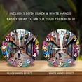 thumbnail image 2 of Colorful Graffiti Street Art Wall Clock 10-Inch Silent Wooden Wall Clock, Battery Operated (AA Batteries Not Included), Artistic Home Decor, 2 of 7