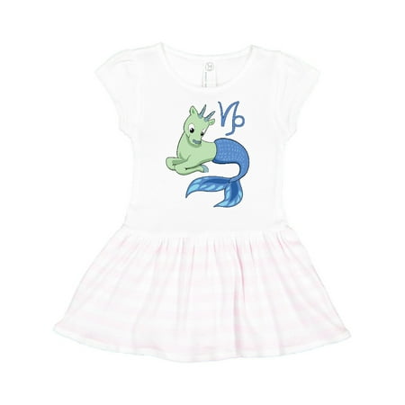 

Inktastic Cute Capricorn Zodiac Sign Gift Toddler Girl Dress