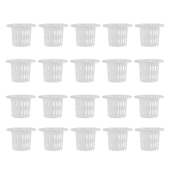 Monyance plastic net cup 100pcs Hydroponics Filter Pot Water Bucket(1.77X1.77X1.38Inches)