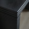 thumbnail image 3 of Modern Black Ribbed Console Table - Ideal for Hallway & Living Room, 3 of 14
