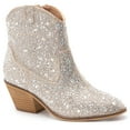 thumbnail image 2 of Corkys Womens Shine Bright Rhinestone Round Toe Pull On  Ankle Dress Boots, 2 of 4