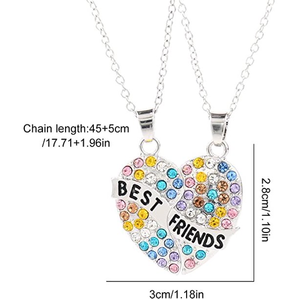 Juego De 3 Collares De La Amistad De Las Mejores Amigas Para