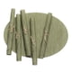 thumbnail image 1 of Billuyoard 6 uds. De manteles individuales ovalados cómodos y duraderos de poliéster para decoración de , manteles individuales y posavasos Mostrada verde 45*32CMcm, 1 of 6