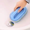 thumbnail image 3 of DOMELAY 3xMultifunctional Handle Sponge Eraser Cleaning Tile Dish Pot Brush Tool 3 Pcs, 3 of 8