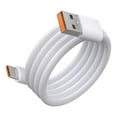 thumbnail image 3 of Cable de carga rápida 66 W jinwen USB Chip IC inteligente blanco 6A 2M, 3 of 7