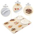 thumbnail image 3 of Yayeee Dish Drying Mat for Kitchen Counter 16"x18" Microfiber Absorbent Pad, Red Cakes, 3 of 7