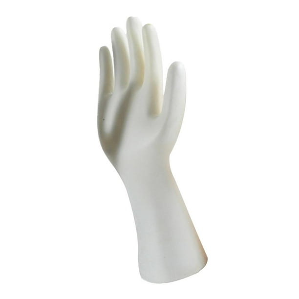 Maniquí de mano Cola Flexible para joyería pulsera anillo titular Blanco