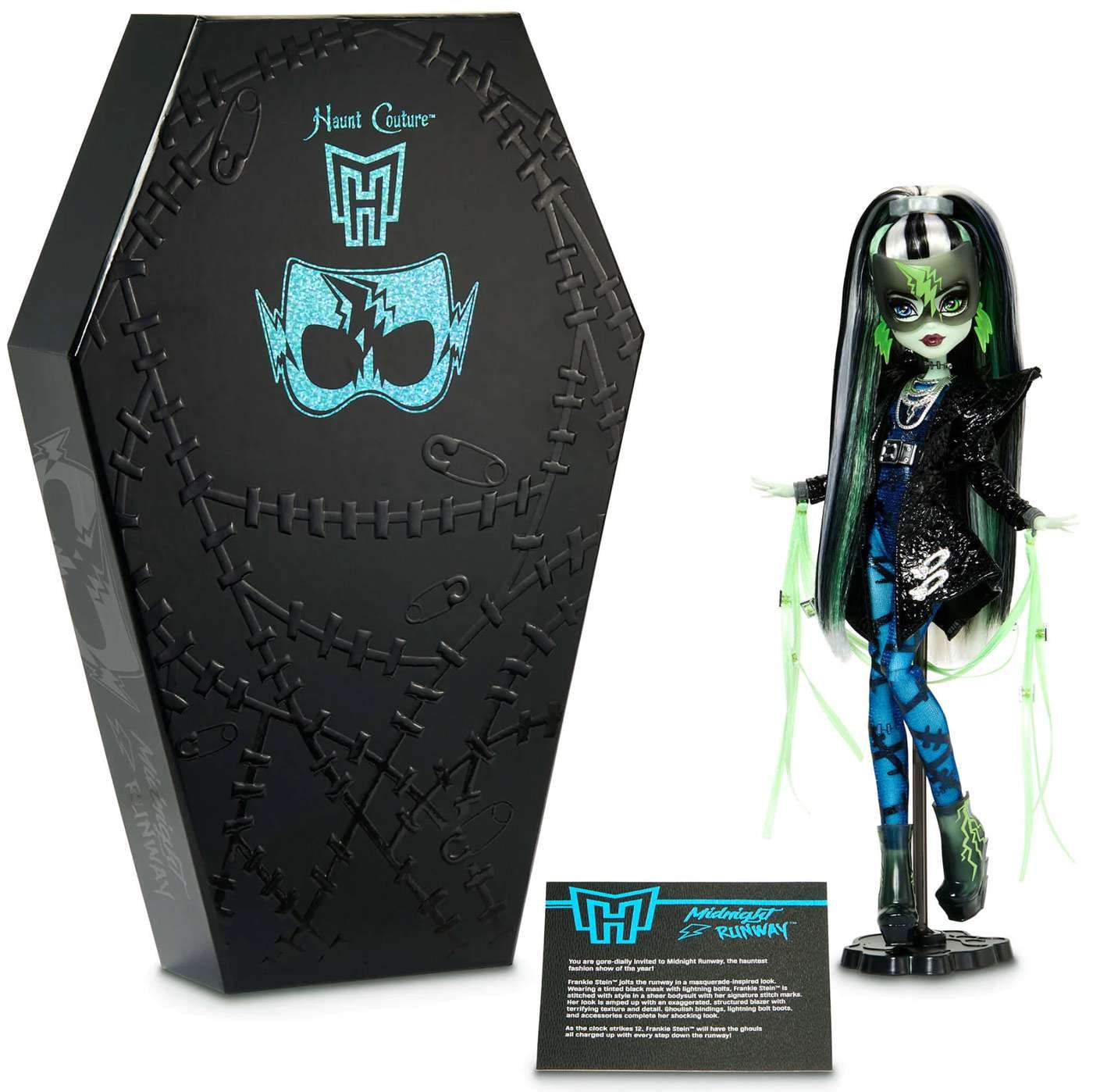 Monster High Haunt Couture Frankie Stein Doll Monster High Haunt Couture Midnight Runway Frankie Stein Doll - Walmart.com