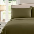 thumbnail image 4 of Sweet Home Collection 1500 Series Bed Sheets - Extra Soft Microfiber Deep Pocket Sheet Set - Olive, California King, 4 of 6