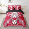 thumbnail image 2 of 7-Pcs Baseball Bedding Set , Queen Size Comforter Set with Sheets and Pillowcase, 7-Pcs Soft Lightweight Bed in a Bag,Sports Bed Set,Baseball Team Bedding,Los Angeles, 2 of 5