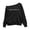 A-Black, variant on Girls' Off the Shoulder Sweatshirt Oversized Pullovers Fall Winter Casual Lightweight Solid For Everyday Wear Sweatshirts I-Light Gray 11-12 Years