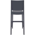 thumbnail image 4 of Compamia Siesta Maya Tabouret de Bar en Résine - Ensemble de 1, Gris Foncé, 4 of 7