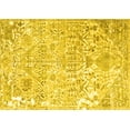 thumbnail image 1 of Ahgly Company Machine Washable Indoor Rectangle Persian Yellow Traditional Area Rugs, 2' x 4', 1 of 4