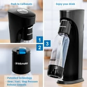 Drinkmate OmniFizz Sparkling Water and Soda Maker, Carbonates Any Drink, CO2 Cylinder Not Included (Royal Red)