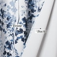 thumbnail image 2 of NICETOWN Blackout Floral Curtains for Living Room, Watercolor Foliage Light Blocking Curtains Thermal Insulated Energy Efficient Grommet Drapes, Blue, 52"x84", 2 Panels, 2 of 8
