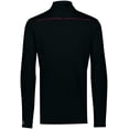 thumbnail image 2 of HOLLOWAY DEFER PULLOVER, S, BLACK/SCARLET, 2 of 4