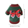 thumbnail image 3 of Pet Christmas Snowflake Elk Skirt – Warm Comfortable Clothes for Dogs & Cats, Festive Design for Holiday Celebrations, Soft Fabric, Ideal for Christmas Photos & Parties, Green, M, 3 of 6