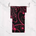 thumbnail image 4 of Coolnut 3 PCS Towel Heart Pattern Cotton Bath Towel Set (1 Bath Towel, 1 Hand Towel, 1 Washcloth) for Bathroom, Super Soft and Quick Dry Towels, 4 of 6