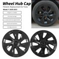 thumbnail image 3 of Wheel Rim , 4PCS Wheel Hub  Rim  Protector Whirlwind Design Grey Sporty  Replacement For  Model Y 2020 To 2023 19in Wheel, 3 of 8