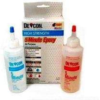 Devcon Epoxy Adhesive 5 Minute Waterproof Glue - 1 Pack, 8.5 Oz, Clear