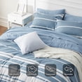 thumbnail image 4 of Bedsure Comforter Set Queen - Bed in a Bag Queen 7 Pieces, Juegos de Cama Bed Set, 4 of 7