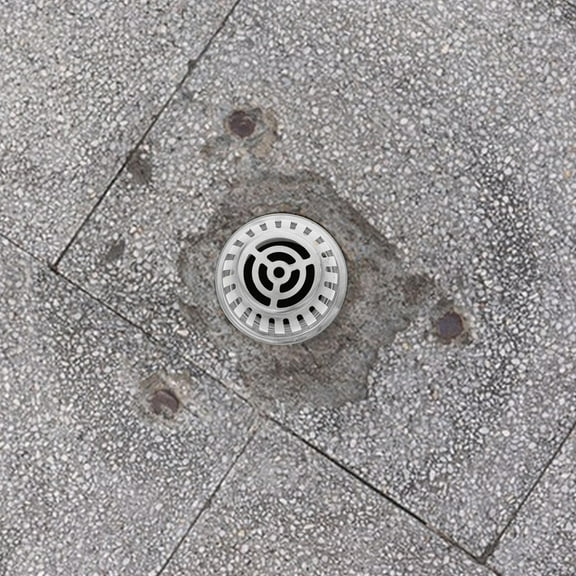 WHAMVOX Round Covers Floor Drain Covers Stainless Steel Round Shape Floor Drain Outdoor Gutter Guard Filter For Yard Balcony