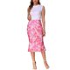 thumbnail image 2 of Falda Bohemia INSPIRE CHIC para mujer, falda midi ajustada de malla con cola de pez en color rosa, 2 of 6