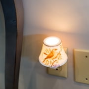 Bird on Branch Mini Teapot 3.5 x 4 Porcelain Wall Plug-In Night Light