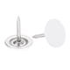 thumbnail image 1 of Uxcell 40Pack 11mmx13mm Flat Head Decorative Upholstery Tacks Furniture Nails, White, 1 of 7