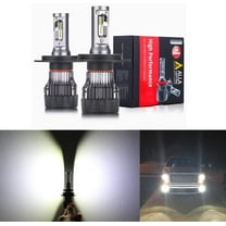 Alla Lighting S-HCR 9003 H4 LED Headlight Bulbs 10000Lm Xtreme Super Bright 6000K-6500K Xenon White HB2 Replacement for Cars, Motorcycles