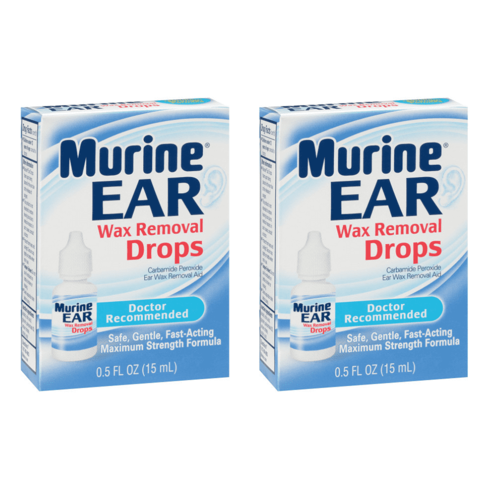 Murine Ear Ear Wax Removal Drops 0.50 oz, 0.5 oz (Pack 2)