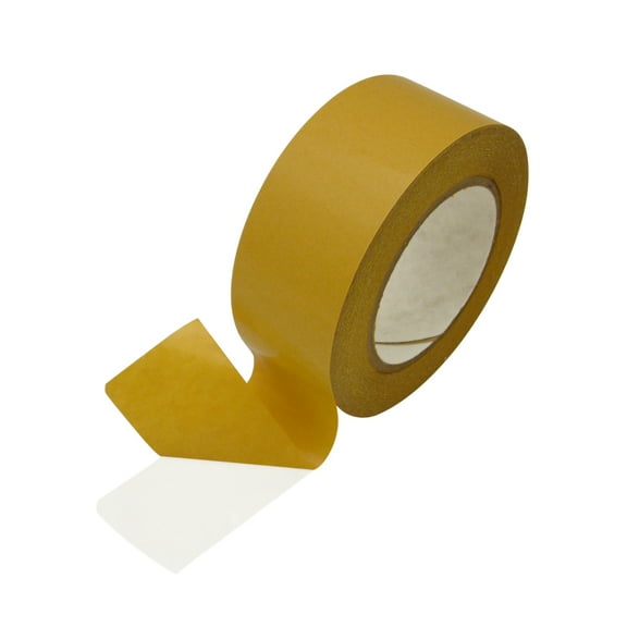 JVCC TR-2X Adhesive Transfer Tape: 2 in x 60 yds. (Clear Adhesive on Brown Liner)
