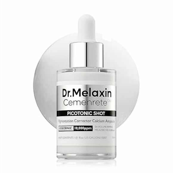 Dr.Melaxin Cemenrete Picotonic Shot Calcium Serum for Firming Density collagen serum Even Skin Tone & Skin Clarity Anti-aging Dark spot care 1.01 fl.oz.