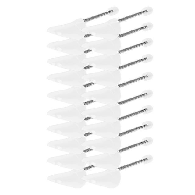 10 pares de hormas para zapatos, ensanchadores de plástico para zapatos, moldeador de zapatos transparente con resorte en espiral