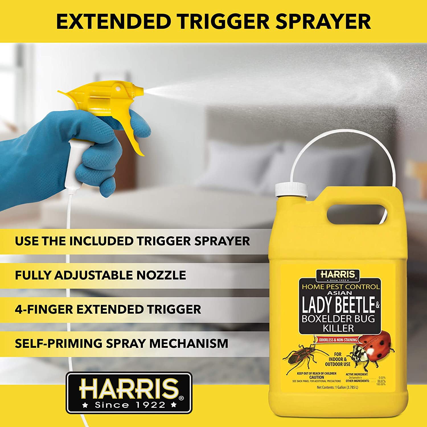 Harris Home Pest Control Insect Killer Liquid - Insecticide - 1 gal — Residential Use, Standard Application