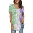 thumbnail image 3 of Pompotops T-Shirt Décontracté à Manches Courtes et Col Rond Imprimé pour Femmes, 3 of 7