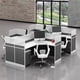 thumbnail image 4 of Customized desk creative designer screen workstation combined office desk and chair My Lux Decor Round, 4 of 21