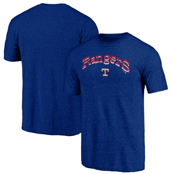 Men's Royal Texas Rangers Cooperstown Series Sweep Tri-Blend T-Shirt