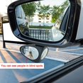 thumbnail image 4 of Car Blind Spot Mirror Wide Angle Rear View Mirror Blind Spot for Front/Rear Observation Universal,Left+Right, 4 of 5