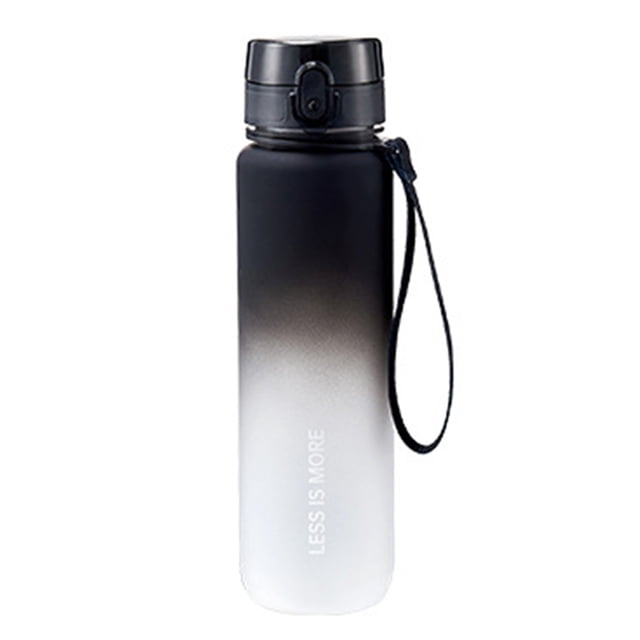 Pava Botella de agua para deportes motivacionales de 500 ml / 1000 ml con marcador de tiempo Botella para beber a prueba de fugas para hacer ejercicio Gimnasio Ciclismo al aire libre Correr Senderismo Irfora Pava